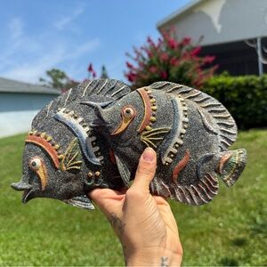 ✨Vintage Ceramic/Resin Glitter Fish Set (2)✨